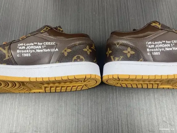 Cheap Kickmax Jordan AJ1 OW x Air 1 LOW Off-Louis 0322